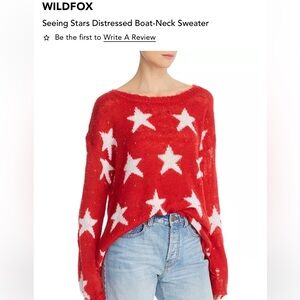 Discontinued Wildfox Red Star Sweater